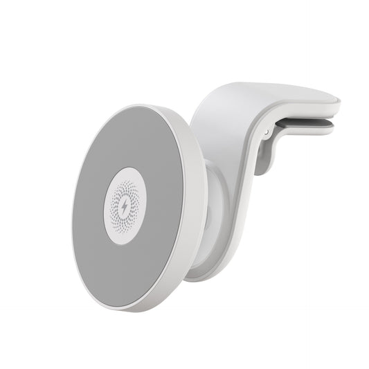 15W Magnetic Wireless Car Charger Phone Holder – Fast Charging Mount, Black or White