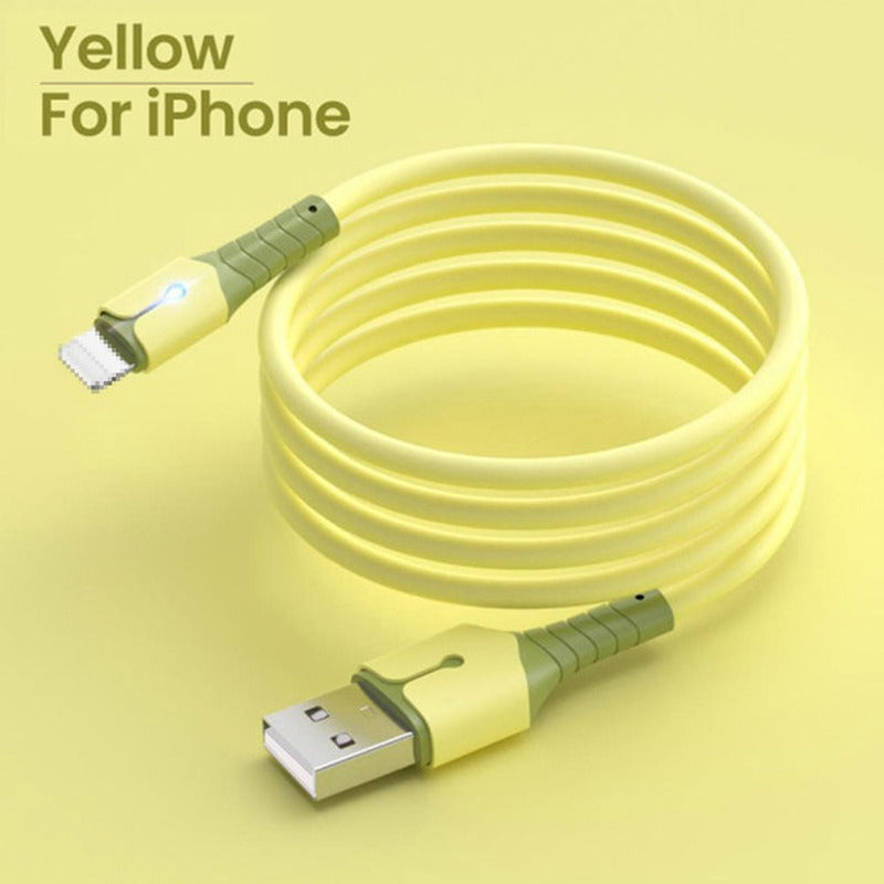 LED Glow Fast Charging Cable – Lightning, USB-C & Micro USB | Silicone (1m)