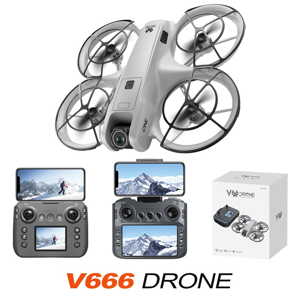 V666 RC Drone with HD Camera & Screen Remote Control