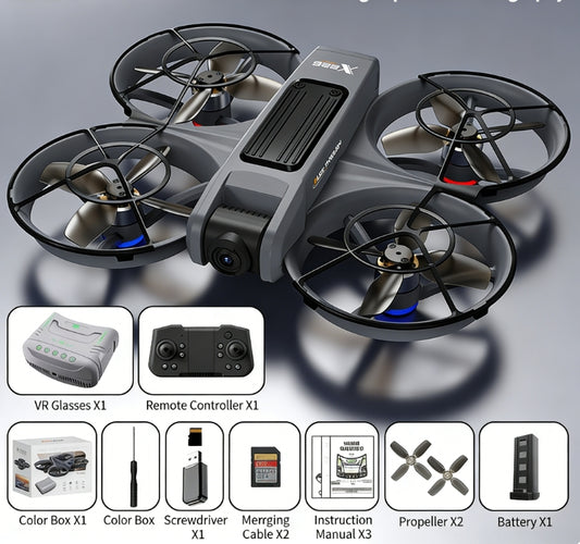 X226 VR Brushless FPV Drone – HD Aerial Camera, Optical Flow Hover, VR or Large Screen Remote