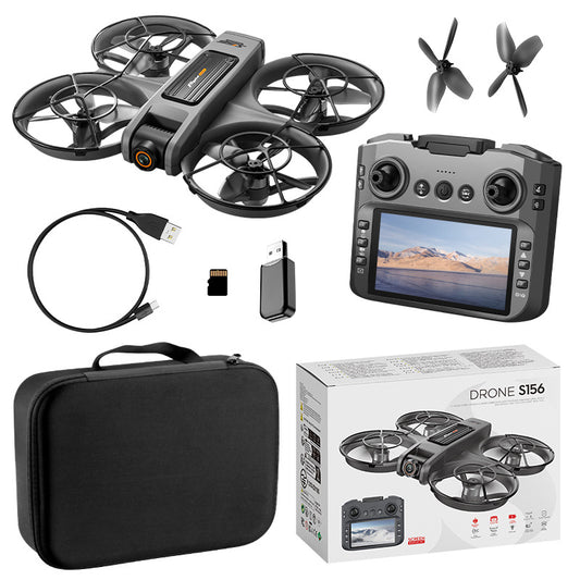 S156 Brushless RC Drone – HD Camera, Screen Remote, Optical Flow Positioning, 4-Channel