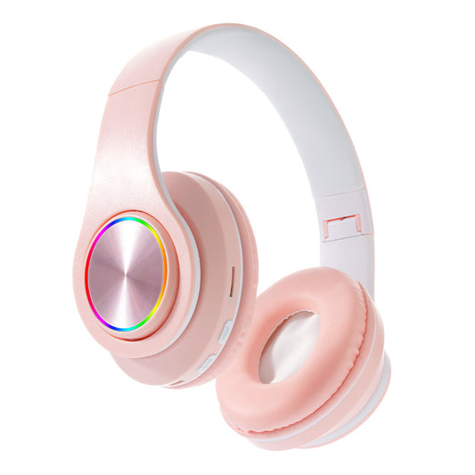 LX-B39 Foldable Wireless Bluetooth 5.0 Headphones – Deep Bass, Breathing Light, TF Card, 6 Colors
