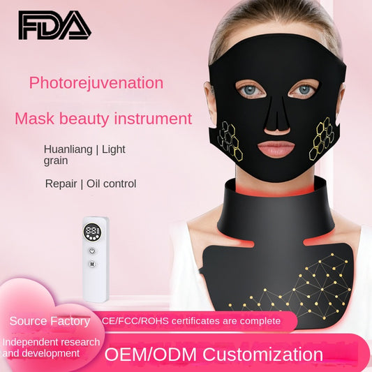 LED & Infrared Photon Beauty Mask Set – Face, Neck & Lip Light Therapy