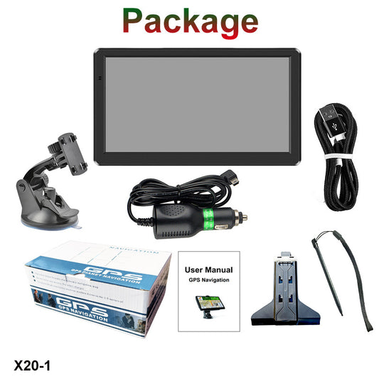 7-Inch Portable Car GPS Navigator – 2025 Maps, 7 Vehicle Modes, FM Transmitter, Truck Ready