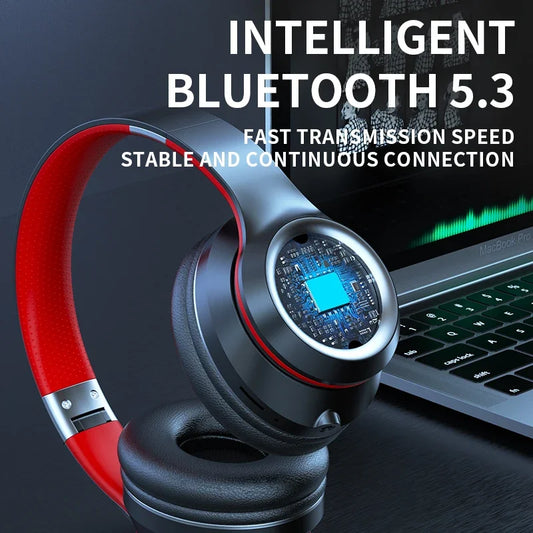 DR90 Wireless Headphones – Heavy Bass, Bluetooth 5.3, 15-Hour Battery