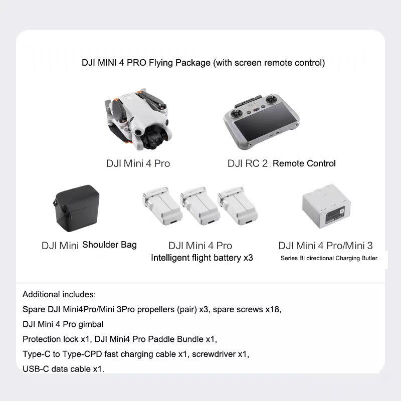 DJI Mini 4 Pro – 48MP Camera, 34-Min Battery, 20km Transmission, Omnidirectional Obstacle Sensing