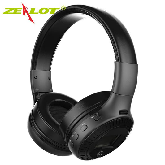 Zealot B19 Wireless Bluetooth 5.0 Headphones – FM Radio, LCD Display, TF Card, CVC6.0 Noise Cancelling