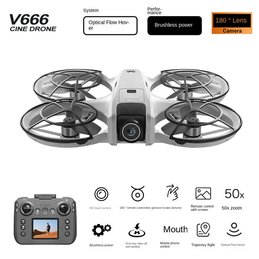 V666 RC Drone with HD Camera & Screen Remote Control