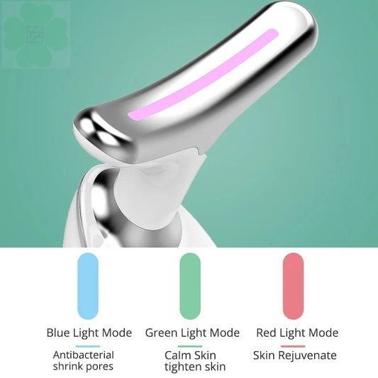 Neck Beauty Device – Vibration Massage & Color Light Wrinkle Reducer