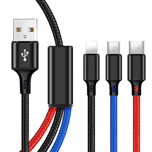 4-in-1 Braided Fast Charging Cable – Universal Multi-Device (1.2m)