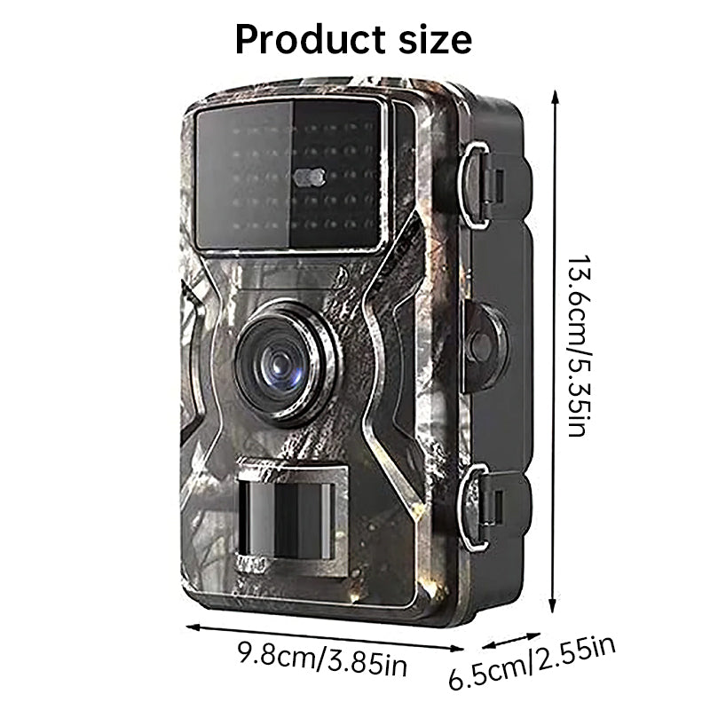 12MP Wildlife Trail Camera – 0.8s Trigger, 38 IR LEDs, 2" TFT Display & IP66 Weatherproof