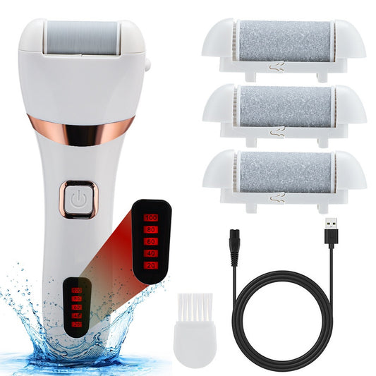 Electric Foot Grinder – IPX7 Waterproof, Digital Display, 3 Grinding Heads