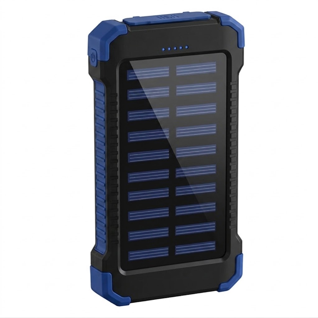 Solar Power Bank 20000mAh — Waterproof with LED Light