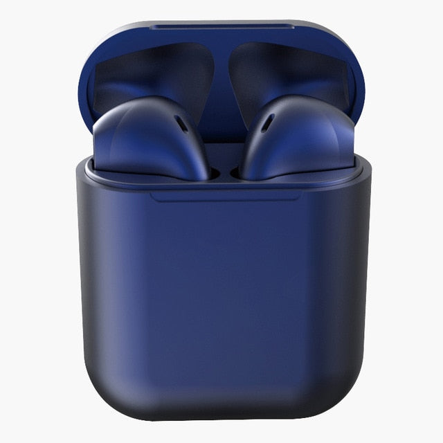 TWS Bluetooth Earbuds with Charging Case – Touch Control, Siri, 8 Colors