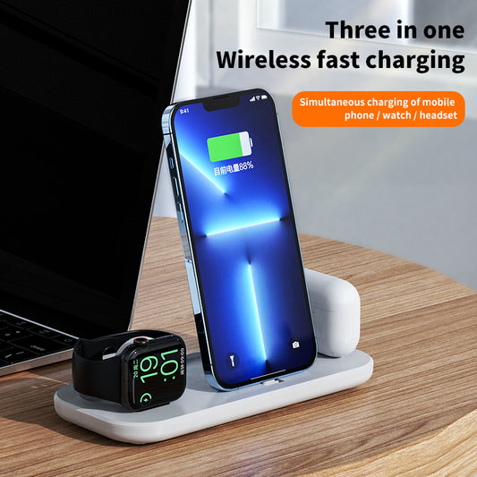A32 3-in-1 Wireless Charging Pad – iPhone, Apple Watch & AirPods, 10W