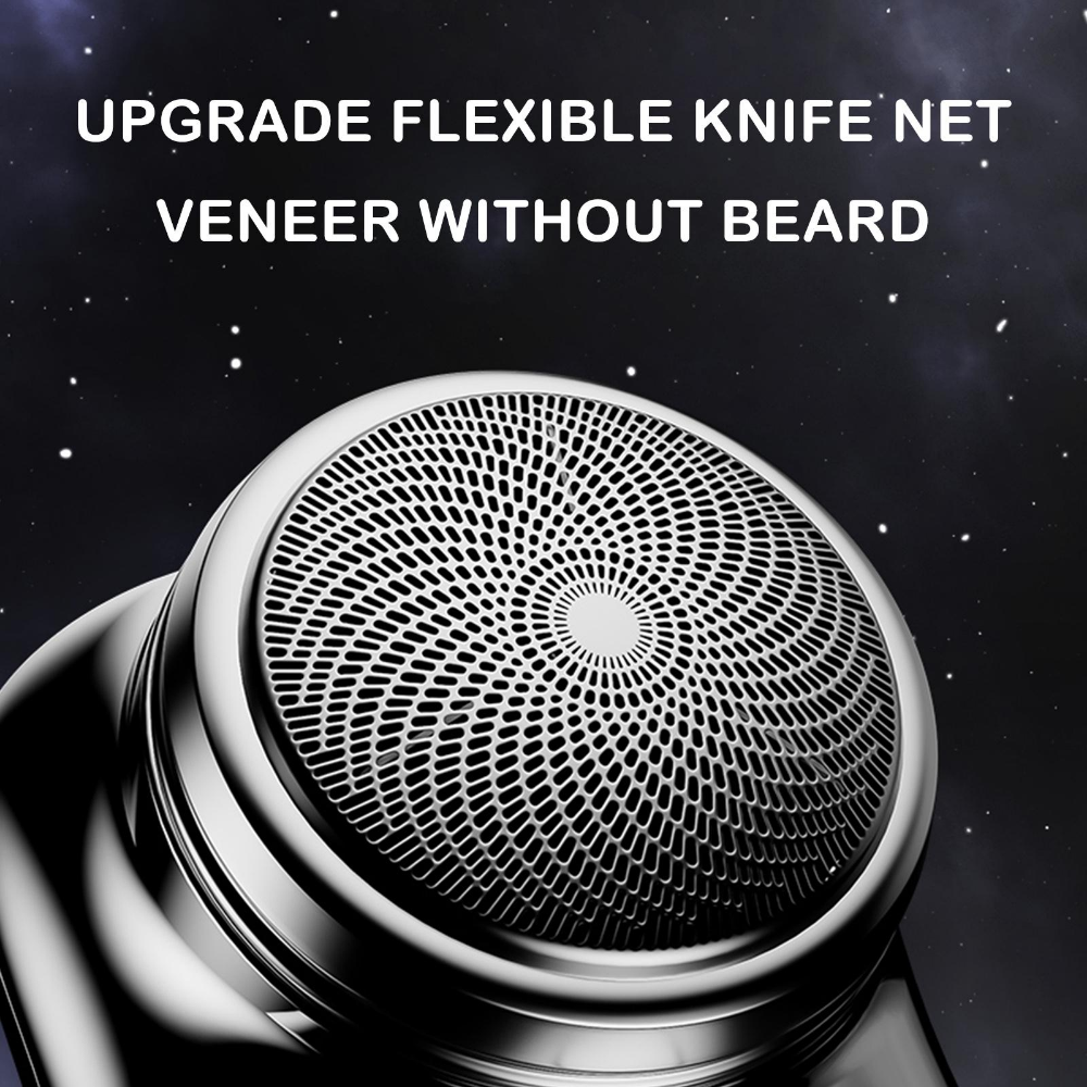Portable Mini Electric Shaver – Waterproof, 60+ Min Battery, Rotary Multi-Head
