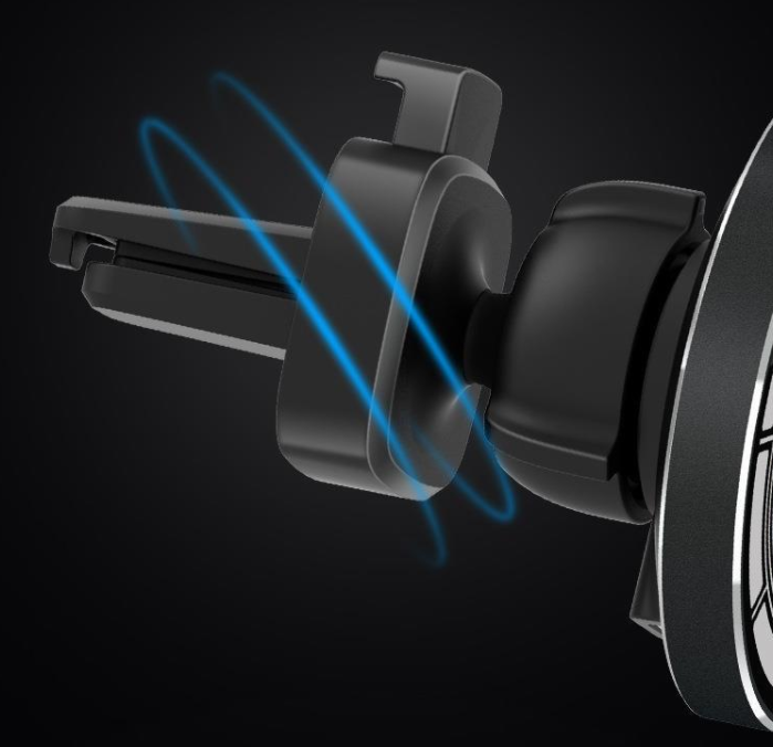 15W Magnetic Wireless Car Charger Mount – Qi, USB-C, Vent Clip, Aluminum Alloy