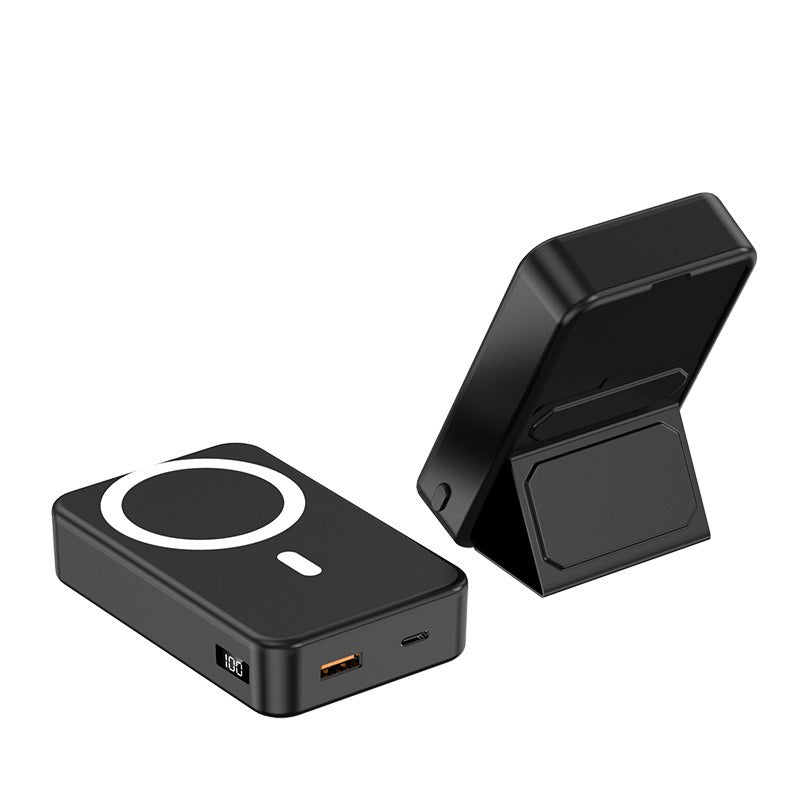 Magnetic Power Bank with Phone Stand – 22.5W Fast Charge, 15W Wireless, 5000/10000/20000mAh