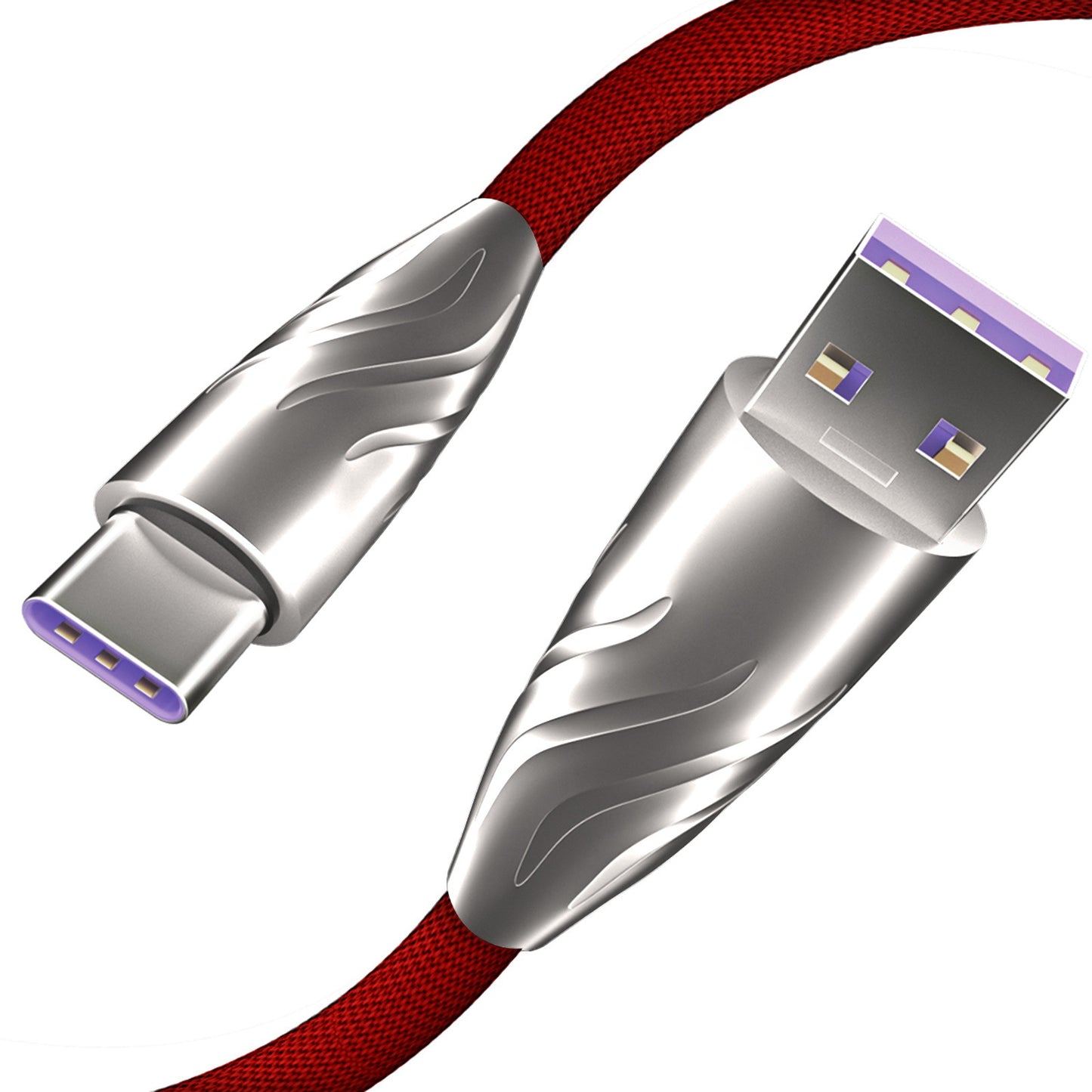 40W USB-C Fast Charging Cable – 5A Zinc Alloy | Android Compatible (1.2m)