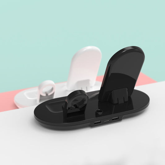4-in-1 Wireless Charging Station – iPhone, Apple Watch, AirPods & Dual USB | 9W Fast Charge