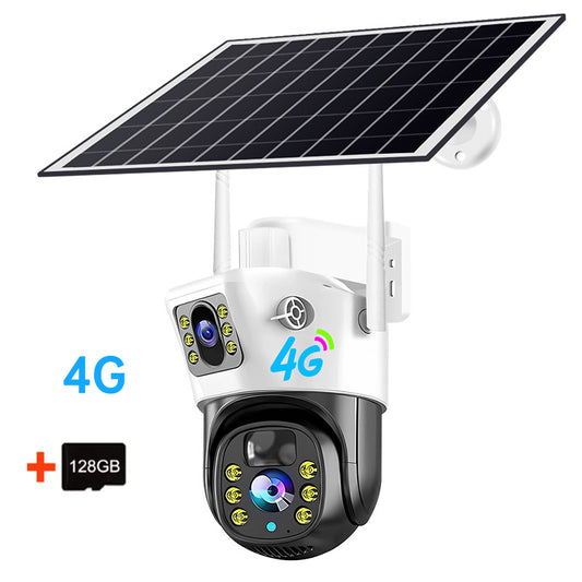 V380Pro 4G Solar Security Camera – 4MP Dual Lens with Pan-Tilt & Night Vision