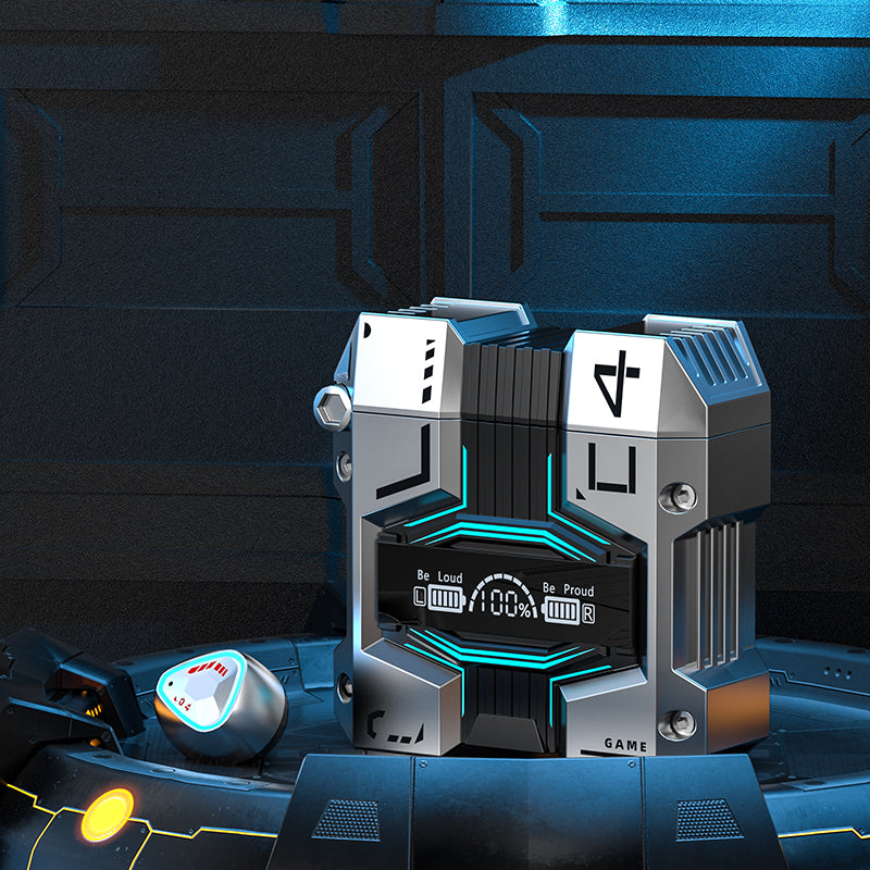 M45 Mecha Gaming TWS Earbuds – Noise Canceling, Low Latency, Bluetooth 5.3