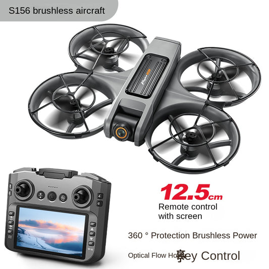 S156 Brushless RC Drone – HD Camera, Screen Remote, Optical Flow Positioning, 4-Channel
