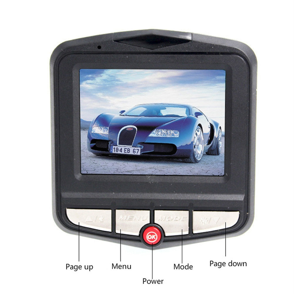 1080P Dash Cam – 2.4" OLED Display, Full HD Loop Recording, Micro SD