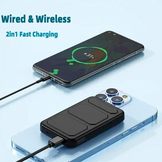 Magnetic Power Bank with Phone Stand – 22.5W Fast Charge, 15W Wireless, 5000/10000/20000mAh