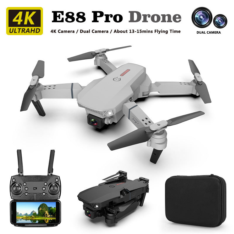 E88 Foldable 4K Drone – FPV Camera, Altitude Hold, 150m Range, Single or Dual Camera