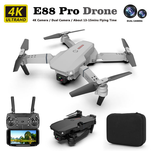 E88 Foldable 4K Drone – FPV Camera, Altitude Hold, 150m Range, Single or Dual Camera