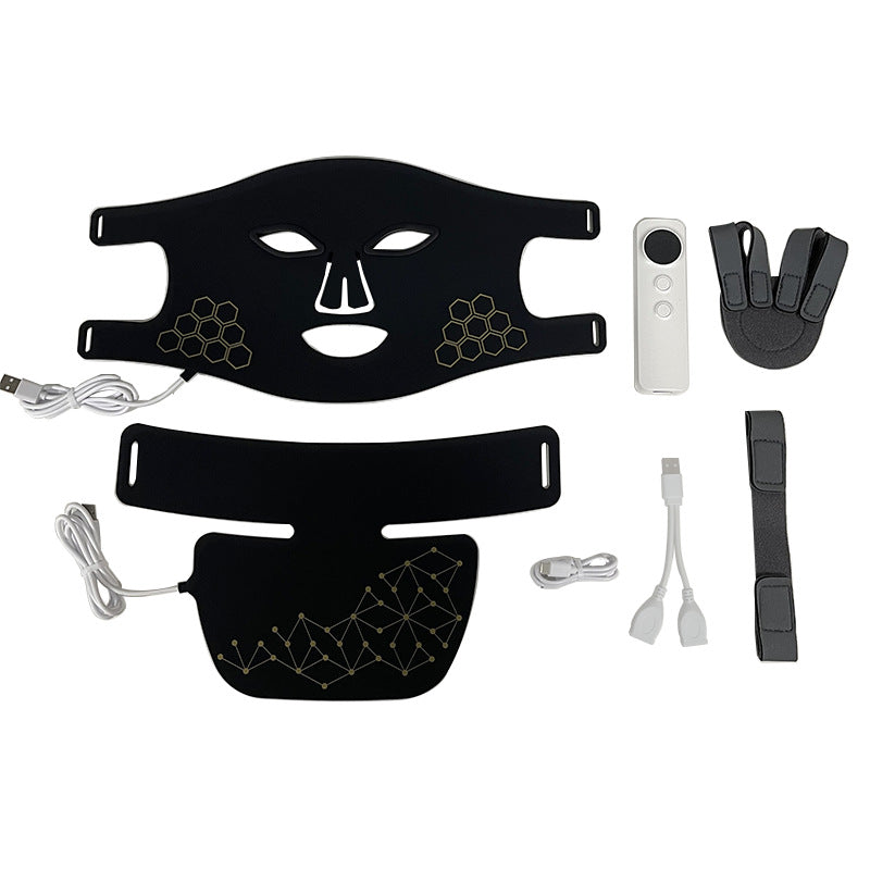 LED & Infrared Photon Beauty Mask Set – Face, Neck & Lip Light Therapy
