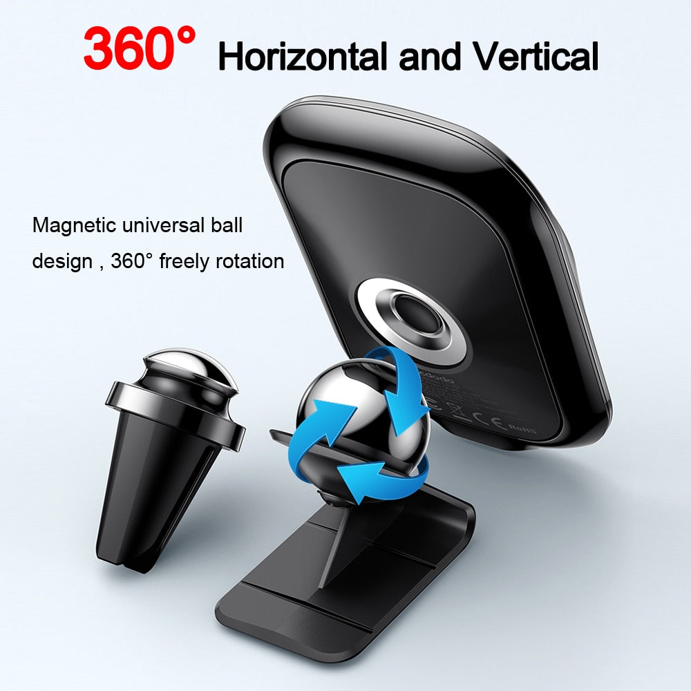 MCDODO 15W Magnetic Wireless Charger Stand – Qi, USB-C, iPhone & Qi Devices