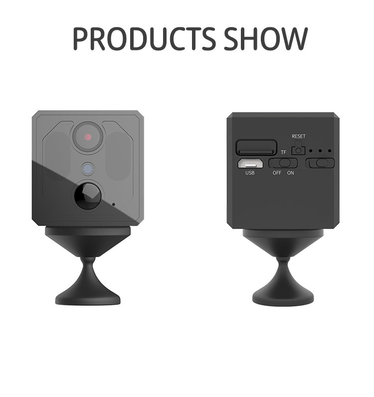 HD WiFi Security Camera with PIR Human Detection & Infrared Night Vision – Low Power Indoor Monitor