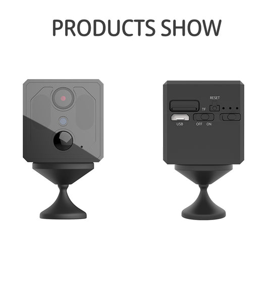 HD WiFi Security Camera with PIR Human Detection & Infrared Night Vision – Low Power Indoor Monitor