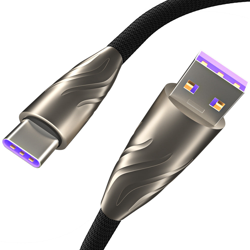 40W USB-C Fast Charging Cable – 5A Zinc Alloy | Android Compatible (1.2m)