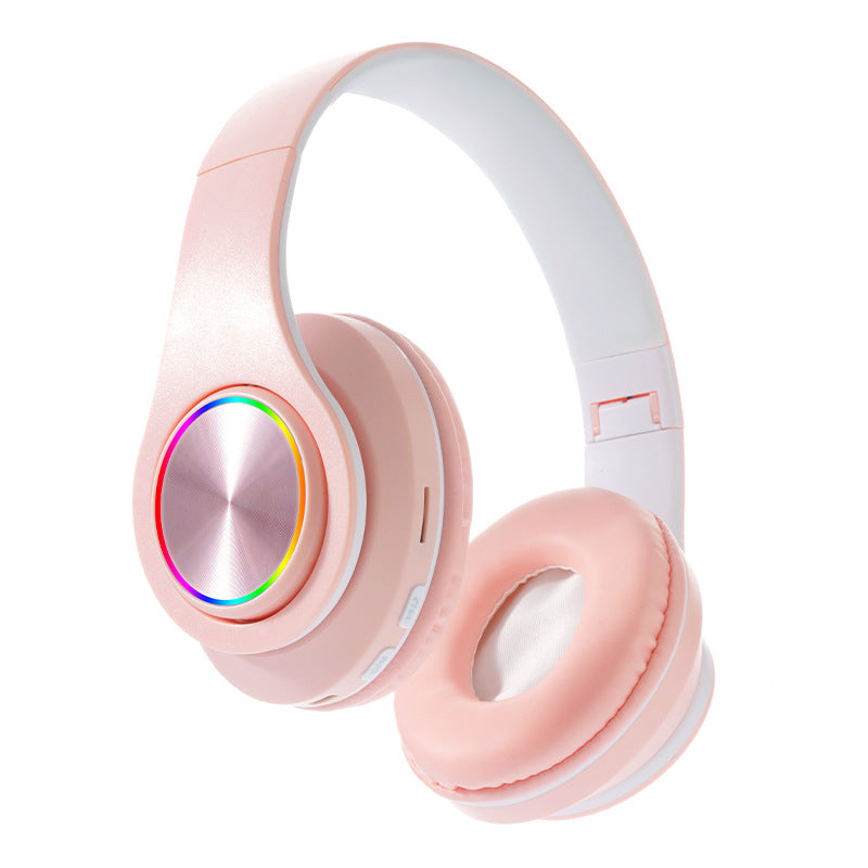 LX-B39 Foldable Wireless Bluetooth 5.0 Headphones – Deep Bass, Breathing Light, TF Card, 6 Colors