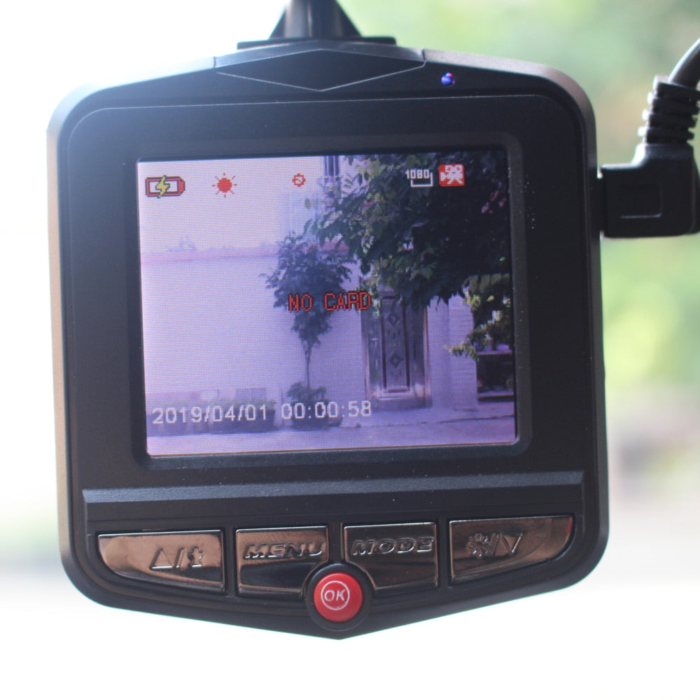 1080P Dash Cam – 2.4" OLED Display, Full HD Loop Recording, Micro SD