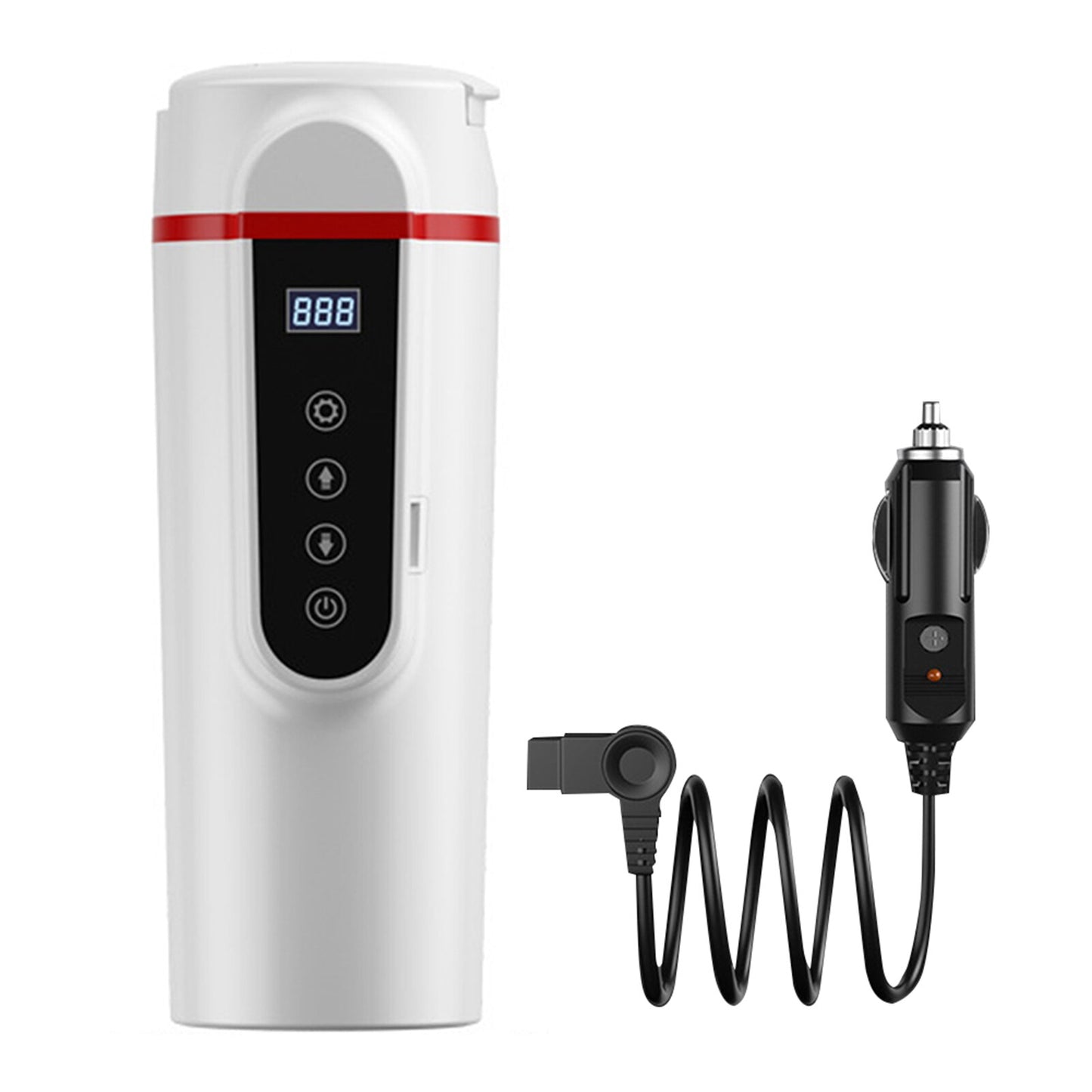 Car Electric Heating Cup – 420ml, 75–100W, Temperature Control, 12V/24V