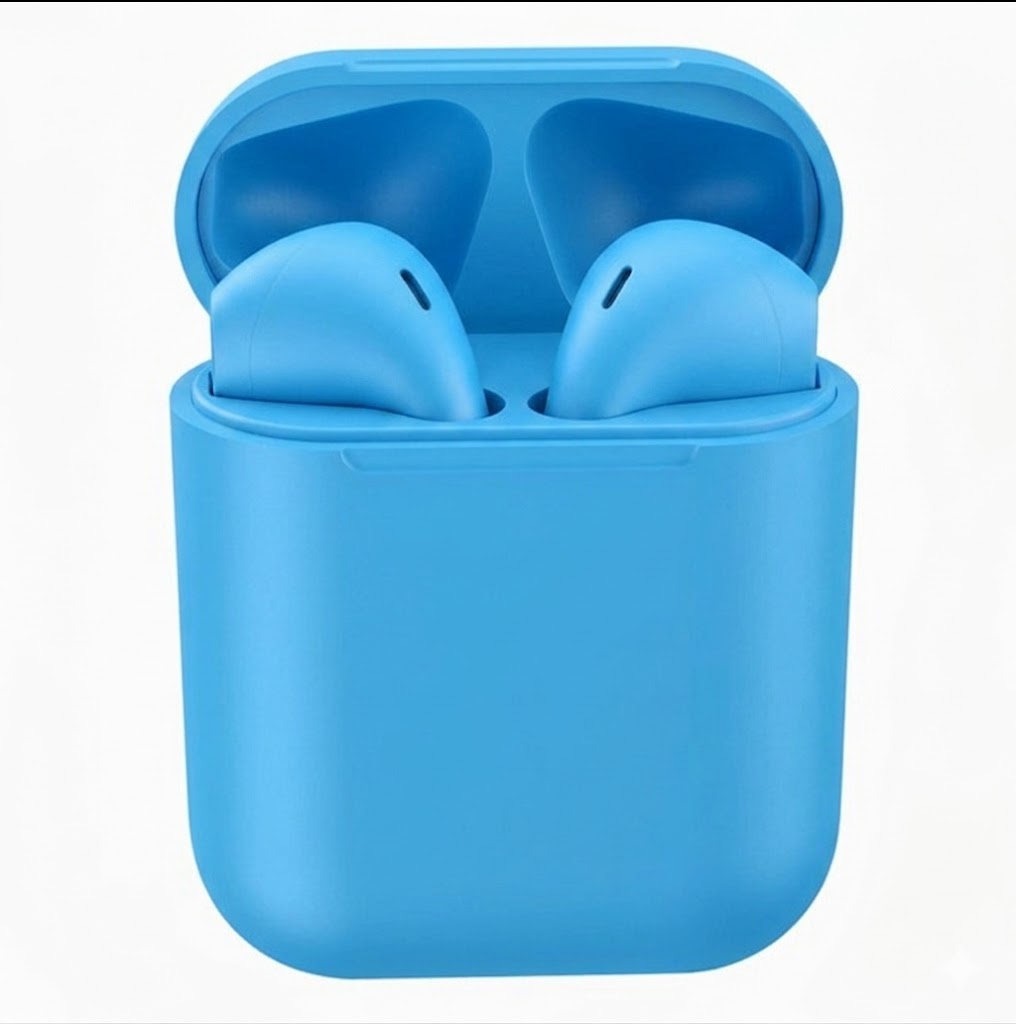 TWS Bluetooth Earbuds with Charging Case – Touch Control, Siri, 8 Colors