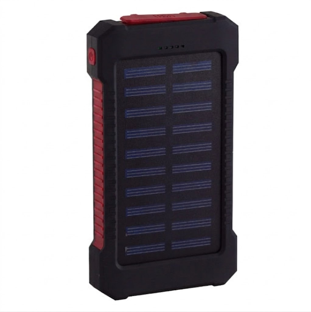 Solar Power Bank 20000mAh — Waterproof with LED Light