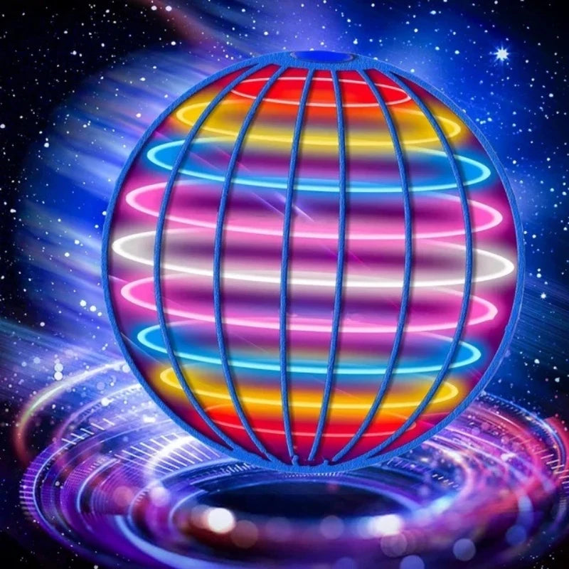 LED Flying Spinner Boomerang Ball – Hover, Tricks & Auto-Return, Indoor/Outdoor Toy