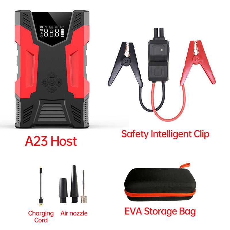 Car Jump Starter with Air Compressor – Up to 3000A, 150 PSI, Power Bank & SOS Light