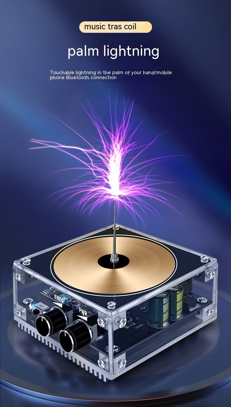 Music Tesla Coil Lightning Speaker – Touch-Reactive, Bluetooth, Adjustable Arc