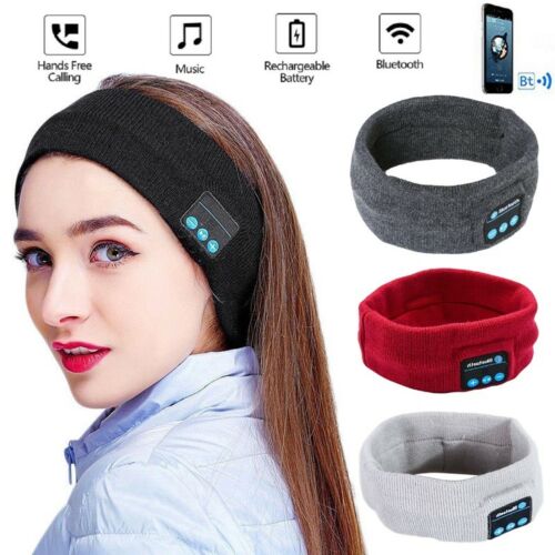 Bluetooth Sports Headband – Wireless Music, 6-7Hr Battery, Washable, Sleep & Running