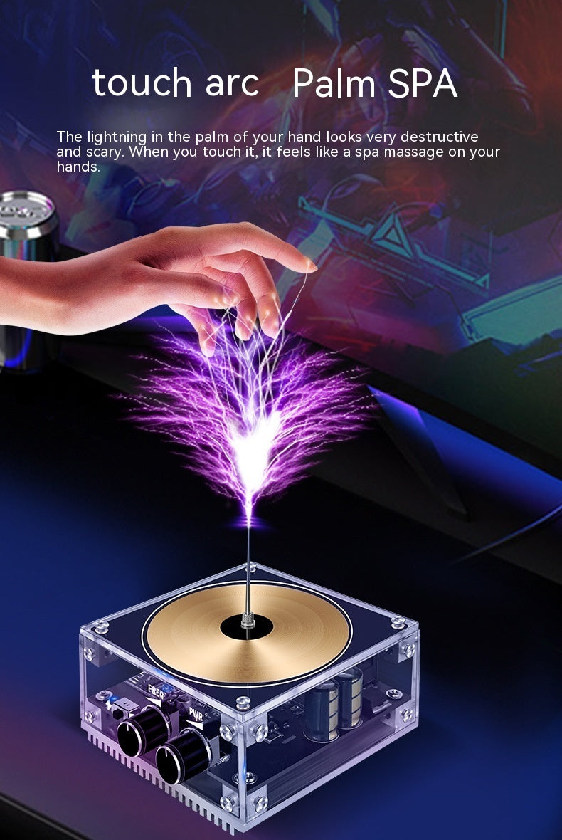 Music Tesla Coil Lightning Speaker – Touch-Reactive, Bluetooth, Adjustable Arc