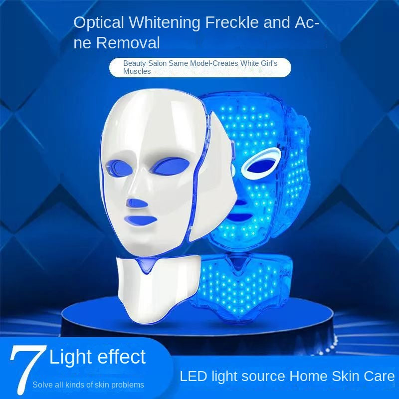 LED Photon Beauty Face & Neck Mask – 4-Speed Light Therapy Device
