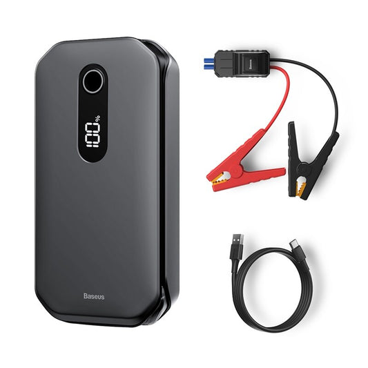 Baseus 1000A Car Jump Starter Power Bank – 12000mAh, 3.5L Gas / 6L Diesel