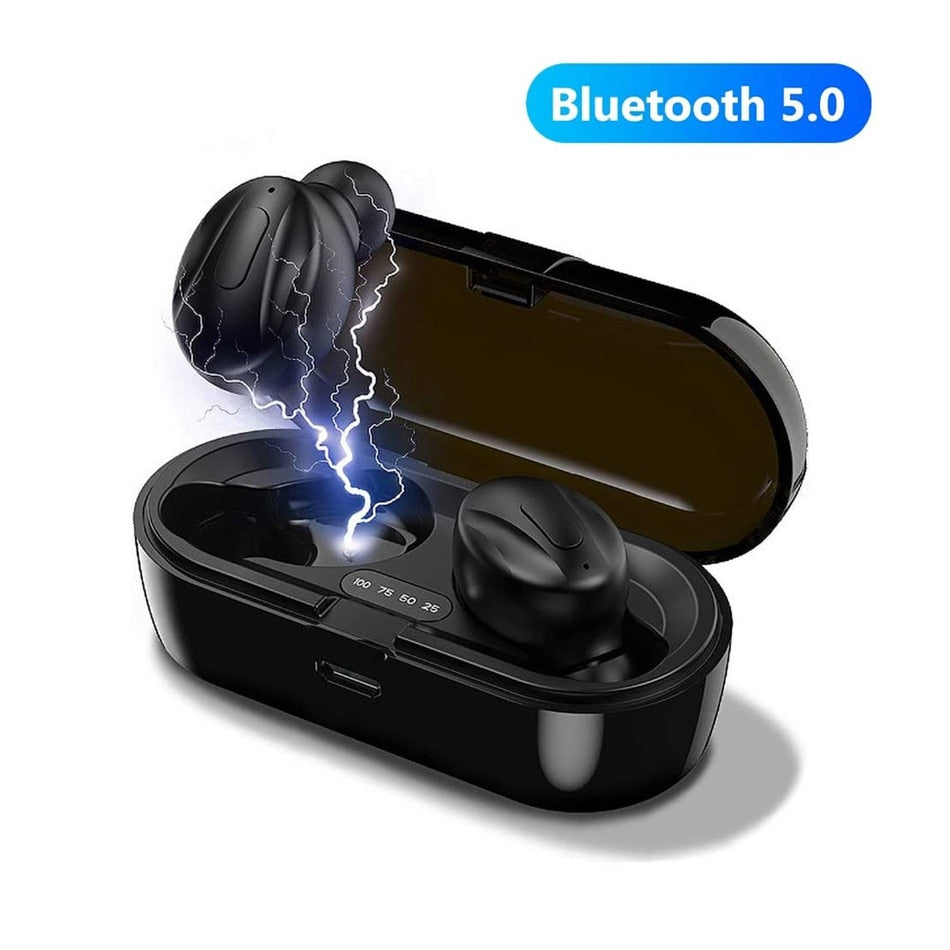 Bluetooth 5.0 TWS Earbuds – HiFi Stereo, Waterproof, True Wireless, Sports