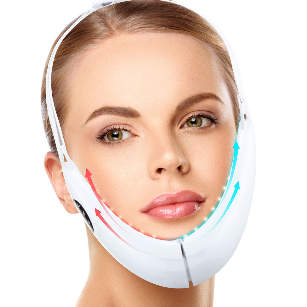 Microcurrent V-Face Lifting & Slimming Device – 5 Modes, Dual Light Therapy